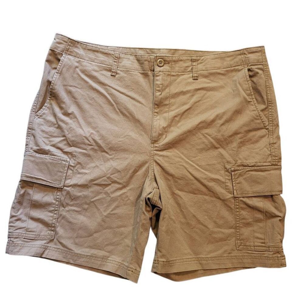 NWT Old Navy Shorts Men's 42 Brown Falconry Lived In Straight Cargo Cotton - Picture 3 of 5